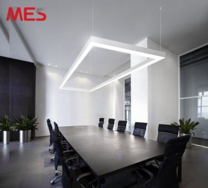 Mẫu đèn led thanh treo đơn giản đẹp hút mắt cho phòng họp