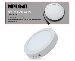 Đèn LED Panel ốp nổi 12W