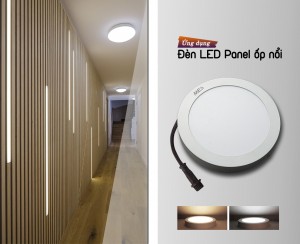 Đèn LED Panel tròn ốp nổi trần nhà